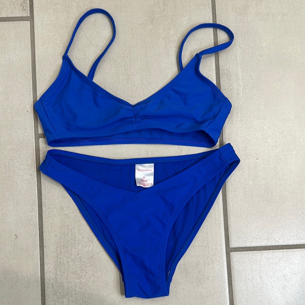 Blue Women's Swimwear Set
